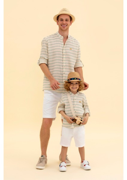 Erkek Nil Gömlek Desenli 50264099-VR083