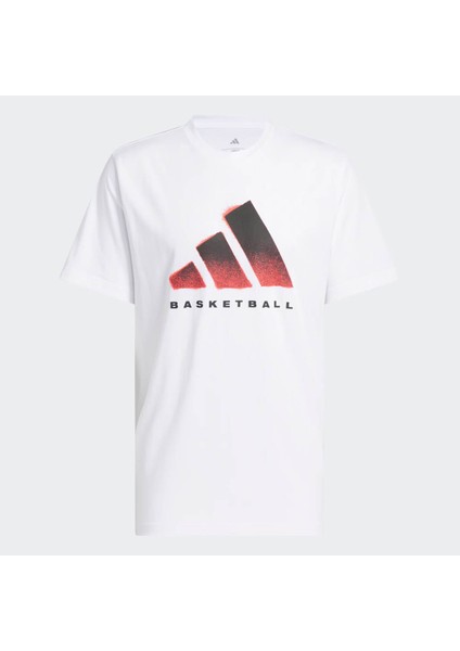 Hbr Tee Basketbol Grafikli Beyaz Erkek T-Shirt JV8423 fırsatları