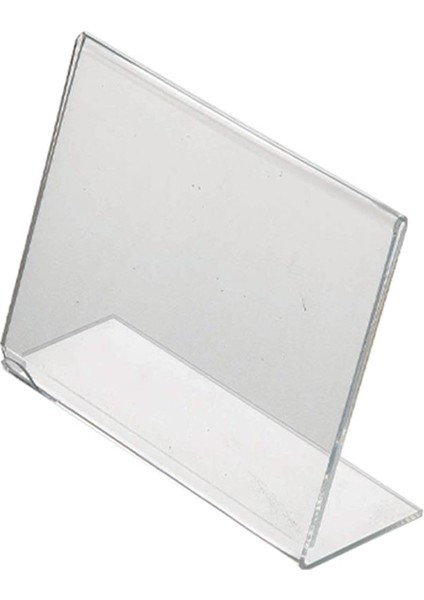 L Tipi Masaüstü Pleksi Föylük Broşürlük Fiyatlık Yatay (Akrilik Şeffaf) 5li Paket fırsatları