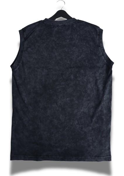 Rock And Roll Kiss Baskılı Yıkamalı Kolsuz Tişört, Unisex Rock Band Temalı Sıfır Kol Retro Atlet fiyatları