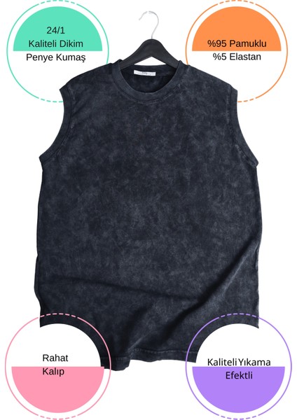 Brooklyn Yazılı Yıkamalı Kolsuz Tişört, Unisex Basketbol Temalı Sıfır Kollu Vintage Atlet modelleri