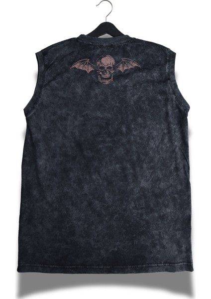 Avenged Sevenfold Ense Baskılı Yıkamalı Kolsuz Tişört, Unisex Rock Band Temalı Sıfır Kol Atlet fiyatları