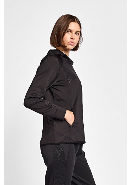 Kadın Koşu Fermuarlı Kapüşonlu Sweatshirt 25B-2001 fiyatları