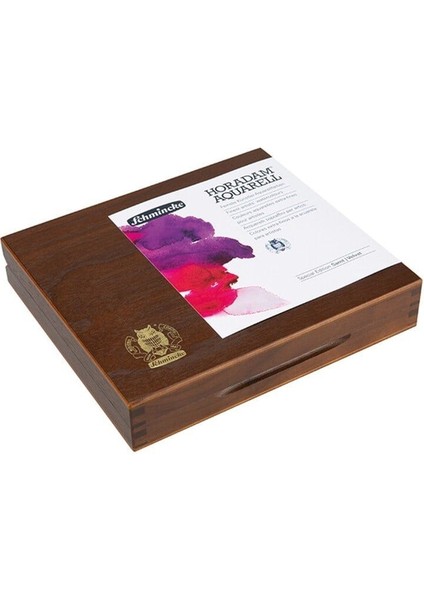 Horadam Aquarell Taş Tablet Sulu Boya Seti Yarım Tablet 18 Renk Ahşap Kutu modelleri