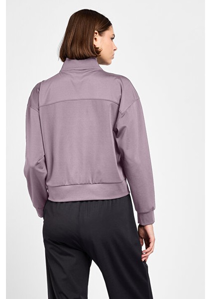 Kadın Antrenman Yarım Fermuarlı Sweatshirt 25B-2052 fırsatları