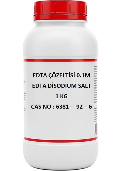 EDTA Çözeltisi 0.1M - EDTA Disodium Salt - 1 Litre
