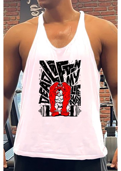 Deadlift Gym Fitness Tank Top Sporcu Atleti