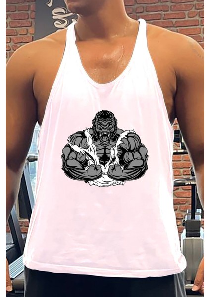 Gorzilla Gym Fitness Tank Top Sporcu Atleti