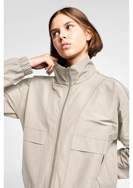Kadın Antrenman Fermuarlı Kapşonlu Sweatshirt 25B-2060 fırsatları
