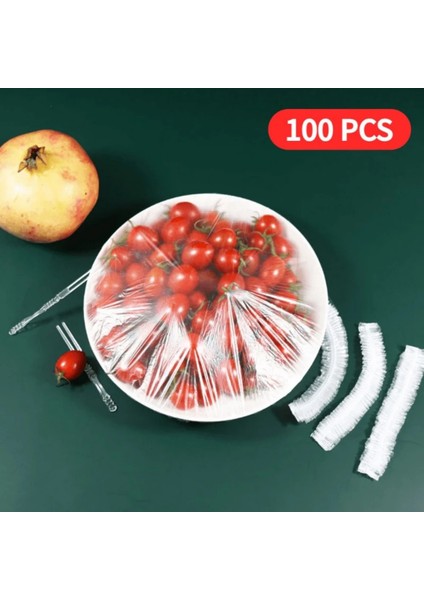 100 Adet Pratik Tazeliği Koruyan Tencere ve Tabak Bonesi | Çok Amaçlı Plastik Ambalaj