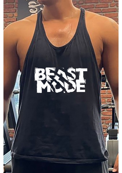 Beastmode Gym Fitness Tank Top Sporcu Atleti