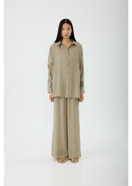 Geniş Paça Modal Pantolon