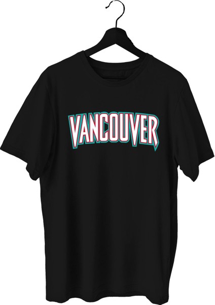Vancouver Baskılı Basketbol T-Shirt Sporcu Tişörtü