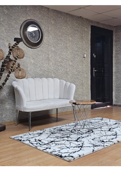 Gümüş Ayaklı 2li Papatya Çay Seti Koltuk Balkon Çay Seti Koltuk