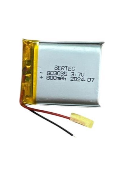 803035 3.7V 800MAH Li-Polymer Pil
