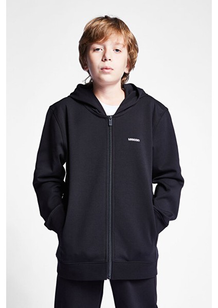 Çocuk Fermuarlı Kapüşonlu Sweatshirt 25S-3226-25B