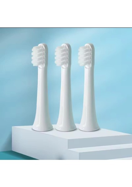 Xıaomı T100 İçin Fırça Kafaları 5'li Sonic Elektrikli Diş Fırçası Yumuşak Dupont Kıl Fırça 5'li