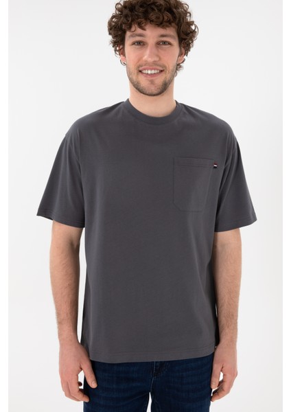 Erkek Antrasit Tişört 50305990-VR006 fırsatları