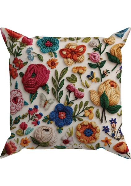 Embroıdery DS12 Dijital Baskılı Kırlent Kılıfı