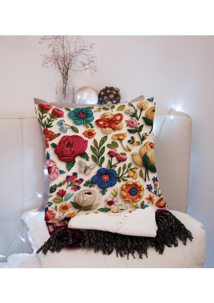Embroıdery DS12 Dijital Baskılı Kırlent Kılıfı fiyatları