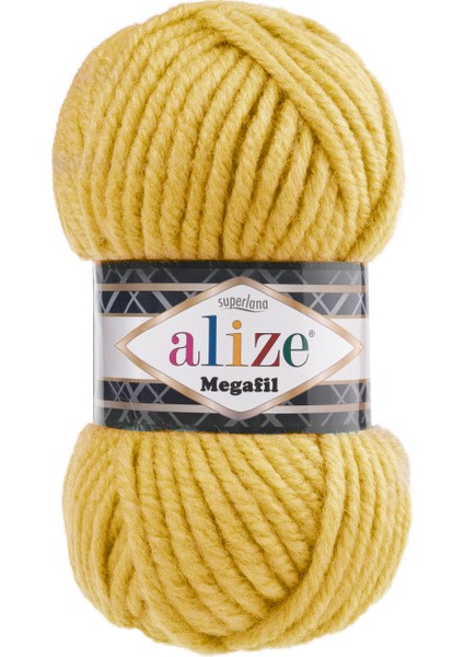 Megafil Örgü İpliği 5’li Paket – 100G x 5 – %25 Yün %75 Akrilik – Ultra Kalın İplik – Şal, Kazak, Battaniye Için