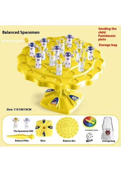 Spaceman Ağaç Jenga Çocuk Puzzle Düşünme Eğitimi Oyuncakları (Yurt Dışından)