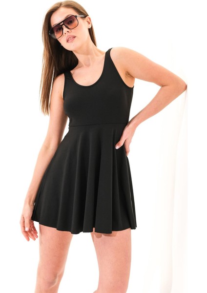 725708_KADIN Askılı Birleşik Şortlu Deniz/havuz Elbise Mayosu