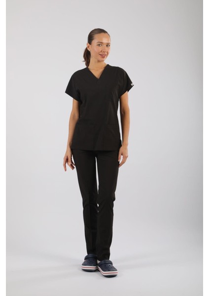 Asflex Siyah Likralı Üniforma modelleri