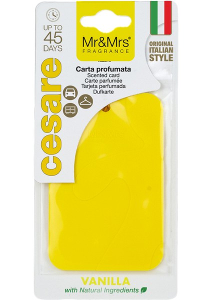 Cesare Kart - Oto Araç Kokusu, Asma Kart Kokusu - Vanilla