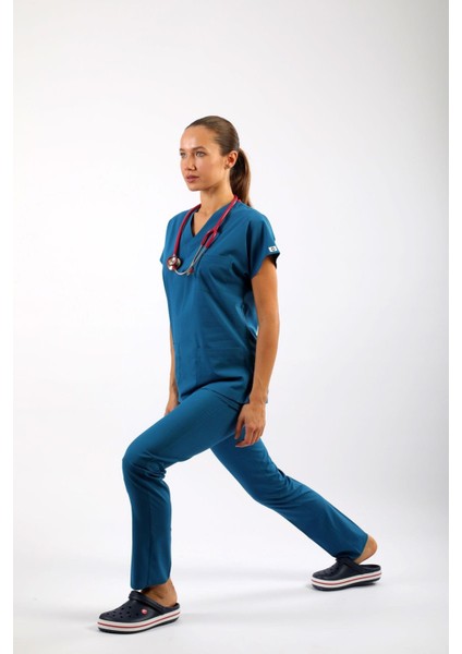 Asflex Petrol Yeşili Likralı Üniforma fırsatları