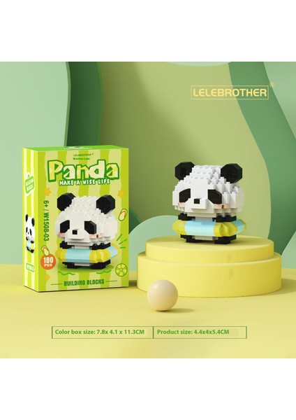 Ulusal Hazine Kırmızı Panda Çizgi Film Bebekleri Bebekler Monte Edilmiş Yapı Taşı Oyuncakları (Yurt Dışından)