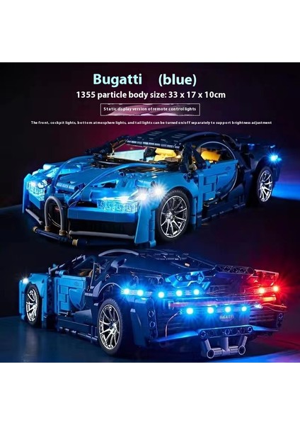 Lambo Cyberpunk Spor Araba Modeli Yapı Taşları Yarış Arabası Montajlı Oyuncaklar (Yurt Dışından)