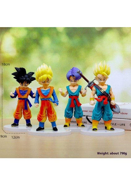 Seven Dragon Ball Süper Saiyan Manken Anime Modeli Süs Heykeli Hediye (Yurt Dışından)