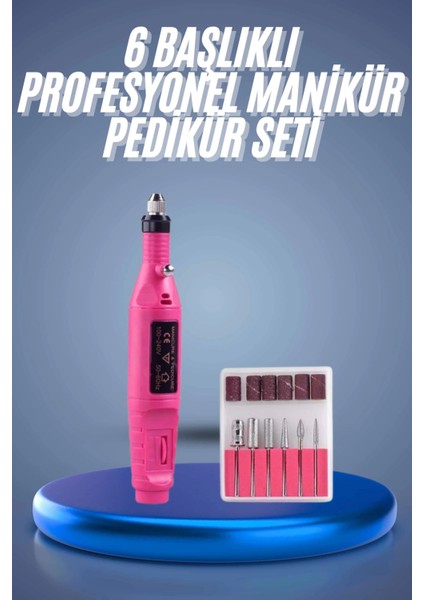 Profesyonel Manikür Pedikür Seti Törpü Makinesi Protez Tırnak Çıkarma