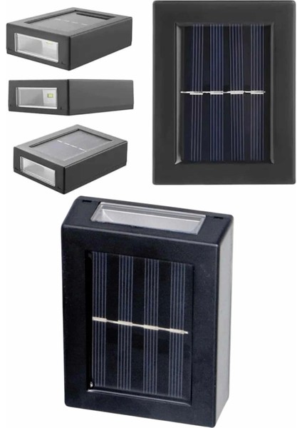Solar Lamba Dekoratif Aplik Su Geçirmez LED Işıklı Duvar Lambası