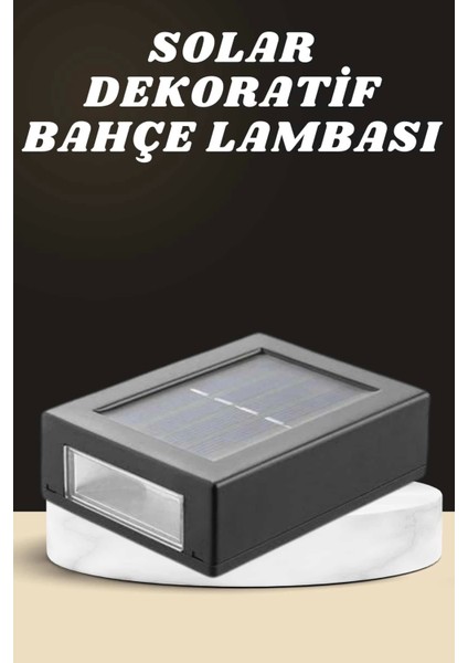 Dekoratif Duvar Lambası Solar Güneş Enerjili Bahçe Aydınlatması