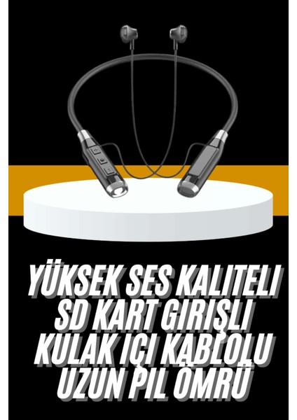 Yeni Nesil Silikonlu Kulak Içi Kablosuz Kesintisiz Bluetooth Kulaklık Kablolu