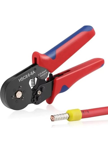Hsc8 6-6A Terminal Sıkma Pensesi 0.25-6mm2 AWG23-10