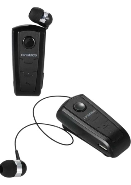 Makaralı Bluetooth Kulakiçi Yaka Kulaklığı Kablosuz Kulaklık