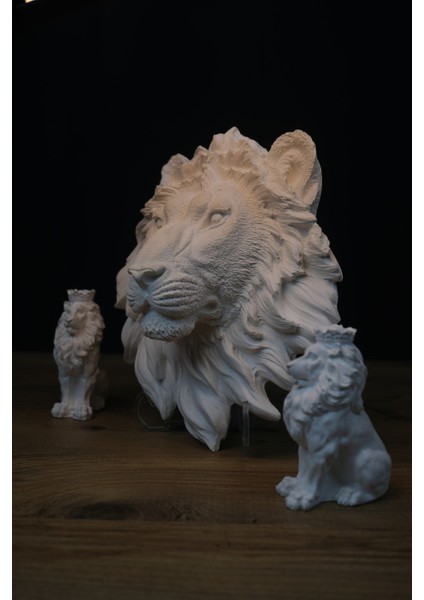 Aslan 3 Lü Biblo / Aslan Heykeli / Aslan Başı fiyatları