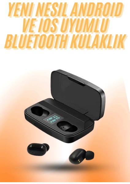Tws Bluetooth Kulaklık 5.0 Bluetooth Bağlantılı Dokunmatik Kontrol Özelliği
