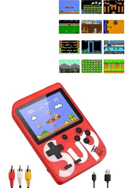 Nostalji Oyunlu Mini Atari Gamebox 400 Oyunlu El Atarisi