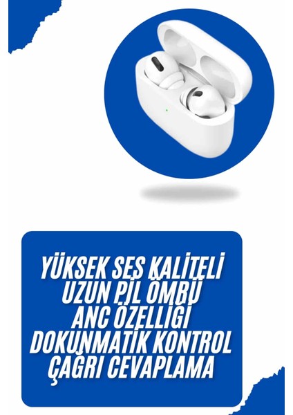 Bluetooth Kulaklık Kulak Içi Silikonlu Stereo Yüksek Ses Dokunmatik