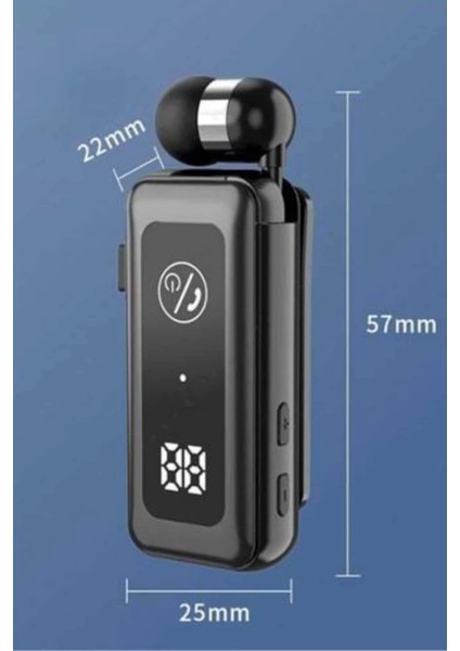 Makaralı Kulaklık Sd Kart Girişli Dijital Göstergeli Kablolu Bluetooth Kulaklık