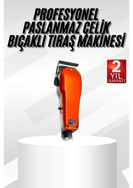 Profesyonel Tıraş Makinesi Uzun Ömürlü Kırmızı Saç Sakal Kesme