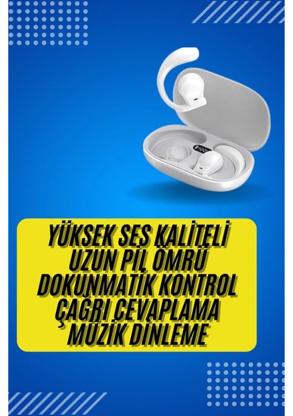 Android ve Ios Uyumlu Bluetooth Küpe Kulaklık Bluetooth Kulaklık Kablosuz