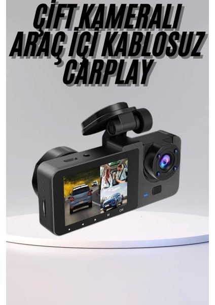 Dvr Araç Içi Kamera Hareket Algılayabilen 1080P Carplay Video Kaydedici