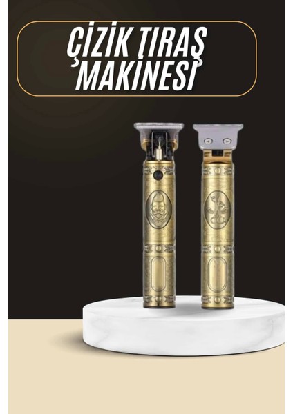 Tıraş Makinesi Şarjlı Çizik Tıraş Paslanmaz Çelik Bıçaklı 4 Taraklı