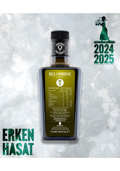 Ayvalık – Ilk Hasat Zeytinyağı – 500 ml Şişe (2024-25)