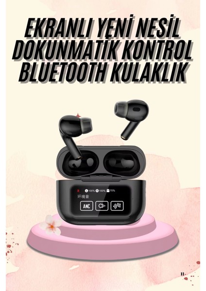 Yeni Nesil Pro Ekranlı Bluetooth Kulaklık 5.0 Bluetooth